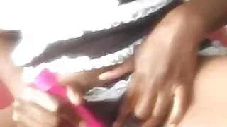 Fucking my wet pussy with one of my many toys