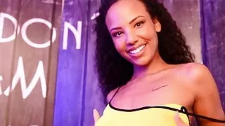 iStripper girl Romy Indy posing for the camera.