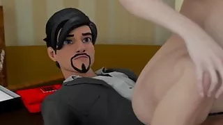 Step daughter lets step dad cum inside her young pussy