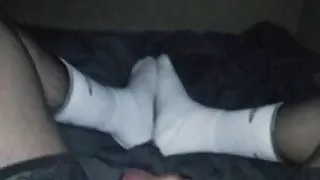 Playing with my Milky Uncut Clit