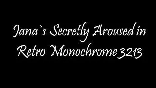 Secretly Aroused in Retro Monochrome 3213