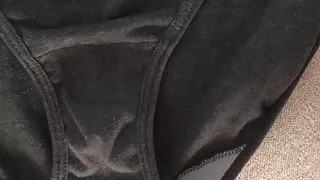 Cumming in my wifes worn panties