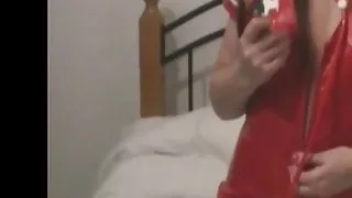 Teasing you in black PVC panties is so much fun