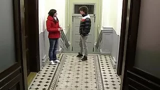 Fooled curly boy enjoys gay first time anal fuck