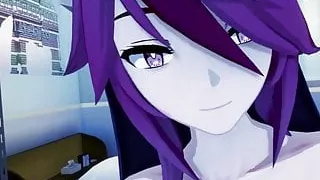 POV Rosaria Gets Fat Creampie - Genshin Impact