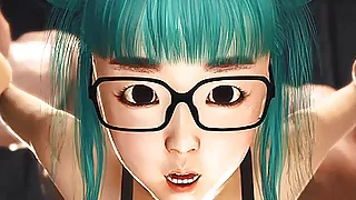 Shy japanese college girl in glasses gets fucked in jail