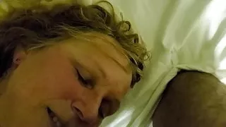 Love giving her a facial (grandma)