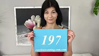 Czech babe makes guy very hard in casting