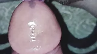 Shaved clean desi pussy and solid cock on the rock