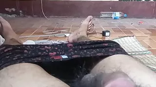 Young men masturbate