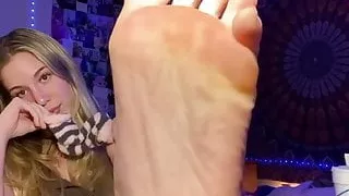 Socks blonde feet joi