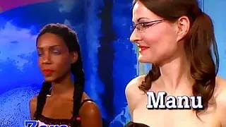 Black ebony zara enjoys deepthroat and bukkakes