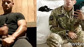 Horny Military Guy on Cam