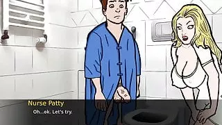 Quantum Loop-Hot Blonde Nurse Handjob Bathroom