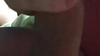 Slut plays with my cock