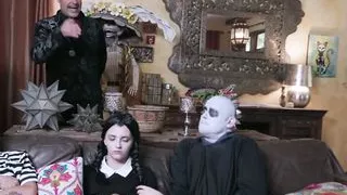 Naughty Addams family at its finest in naughty wild orgy