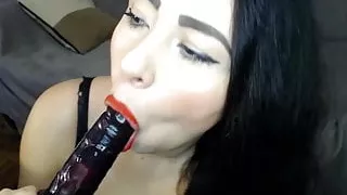 hot blowjob from beutifull brunette
