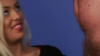 European babes stroking naked guy