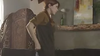 Busty redheaded milf gets pussy eaten