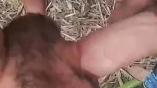 Hetero-Bauer bekommt Schwanz gelutscht