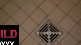 Cum in work shower