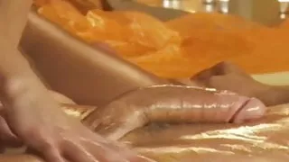 Big Cock Stud Gets Full Handjob Massage Experience