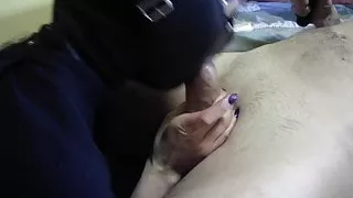 Laura on Heels - amateur blowjob, deepthroat on her kneesm 2021