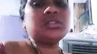Tamil aunty does live sex show on tango