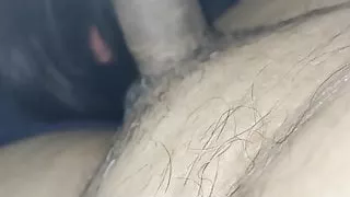 Sucking the cock until cum The water burst out of the mouth.