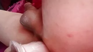 She Really Likes That Huge Dildo In Her Slut Ass