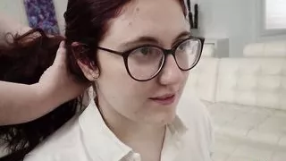 Petite schoolgirl wants to become a SUPER PORNSTAR