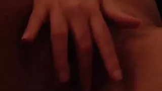 Spanish Brunnette with hairy pussy masturbates