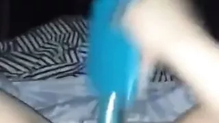 19yo with her brush at night