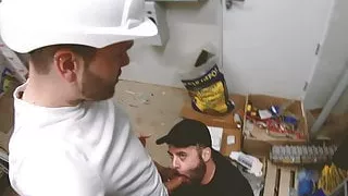 builder rough breeds my hole raw in storage closet