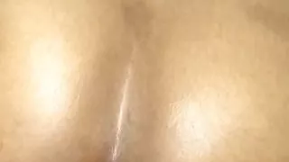 Making her ass cream