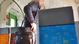 In public, A Student Fucks Right on the Bus!