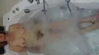 Wife in bath