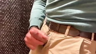 Train Station Toilet Jerk-off and Cumming - full length!