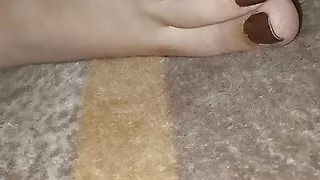 Indian wife footjob