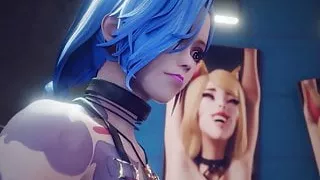 Jinx Is Tickeling Akali