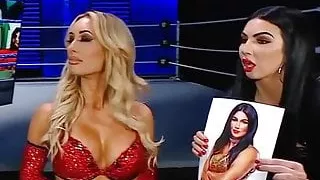WWE - Carmella and Billie Kay backstage on Smackdown 4-2-21