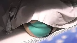 Girl masturbates on the train - cam