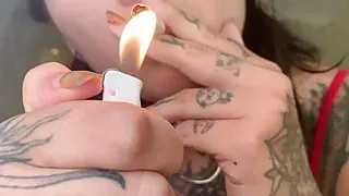 Dirty talk while I smoke and masturbate