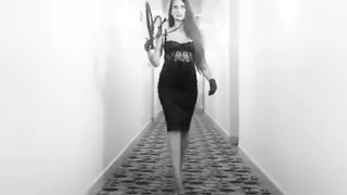 Strict mistress punishes