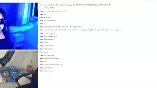 Sissy-Mary Sperma im Mund für Mädchen vor der Webcam