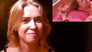 Beautiful euro girl gets bonuses for huge facial