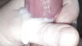 Cumming with rings on my cock and the toy in my ass