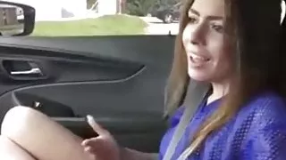 Sex in the car in POV