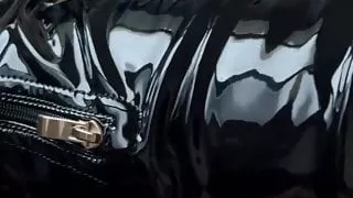 Shiny Latex Leather Pvc Vinyl Rubber Boots Shoes Heels