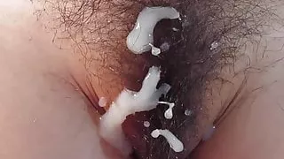 Hairy Pussy Cumshot